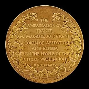 Inscription [reverse] by Herbert Adams