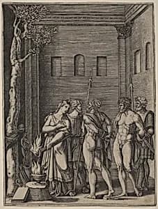 Iphigenia Recognizing Her Brother by Agostino dei Musi