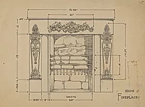 Iron Fireplace by Thomas Byrne