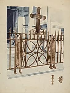Iron Gate and Fence by Ray Price