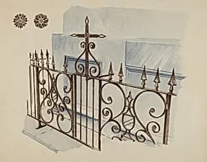 Iron Gate and Fence by Ray Price