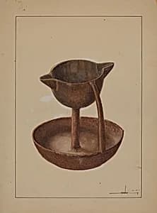 Iron Grease Lamp by James Drake