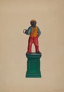 Iron Hitching Post