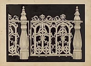 Iron Railing and Gate by James M. Lawson