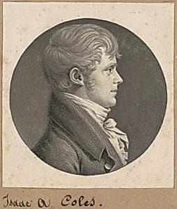 Isaac A. Coles by Charles B. J. Févret de Saint-Mémin