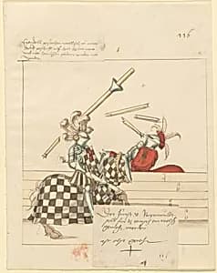 Italian Joust of Peace by German 16th Century