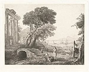 Portrait of Maxime Lalanne, after Claude Lorrain
