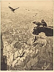 Jackdaws of Chartres by George Marples