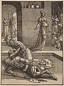 Jael Killing Sisera by Lucas van Leyden