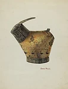 Japanned Coal Scuttle by John Hall