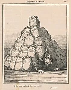 Je t'en avais comblé ... by Honoré Daumier