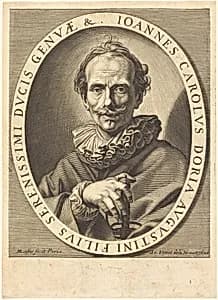 Jean Charles Doria by Michel Lasne after Simon Vouet