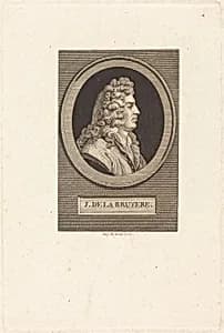 Jean de La Bruyere by Augustin de Saint-Aubin