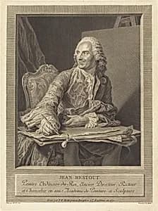 Jean Restout by Pierre Etienne Moitte after Maurice-Quentin de La Tour