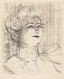 Jeanne Hading by Henri de Toulouse-Lautrec
