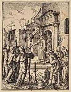Jesus before Pilate by Wenceslaus Hollar