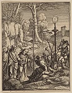 Jesus Confronting His Detractors by Wenceslaus Hollar