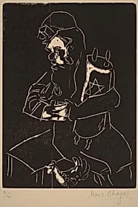 Jew with a Torah by Marc Chagall
