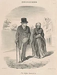J'la croyais mieux qu'ça ... by Honoré Daumier