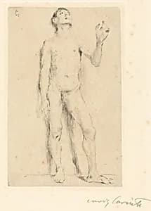 Jünglingsakt (Young Male Nude) by Lovis Corinth
