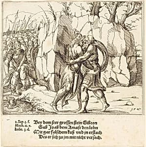 Joab Betrays Abner by Augustin Hirschvogel