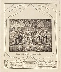 Job and His Family by William Blake