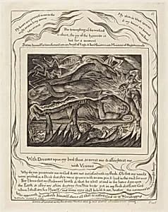 Job's Evil Dreams by William Blake