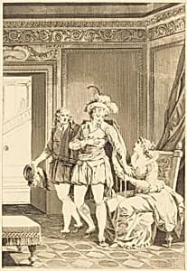 Joconde: Le depart by after Jean-Jacques-François Le Barbier I