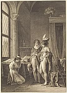 Joconde: Le pardon by Philippe Triere after Jean-Baptiste Mallet