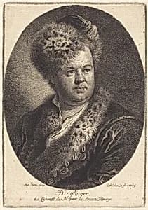 Johann Melchior Dinglinger by Georg Friedrich Schmidt after Antoine Pesne