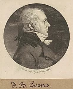 John B. Evens by Charles B. J. Févret de Saint-Mémin