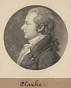 John Clarke by Charles B. J. Févret de Saint-Mémin