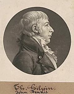 John Dennis by Charles B. J. Févret de Saint-Mémin