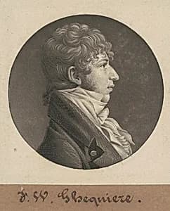John Francis William Ghequiere by Charles B. J. Févret de Saint-Mémin