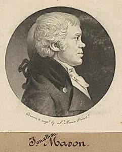 Jonathan Mason by Charles B. J. Févret de Saint-Mémin