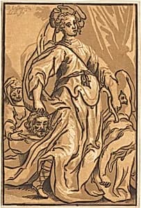 Judith and Holofernes by Ludwig Büsinck after Georges Lallemand