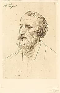 Jules Dalou, 1st plate by Alphonse Legros