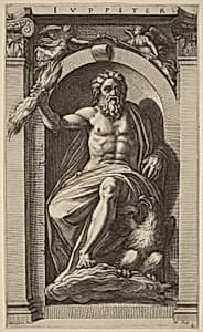 Jupiter by Hendrik Goltzius after Polidoro da Caravaggio
