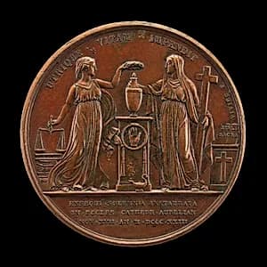 Justice and Faith [reverse] by Mathias-Nicholas-Marie Vivier