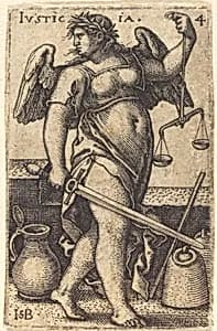 Justicia (Justice) by Sebald Beham