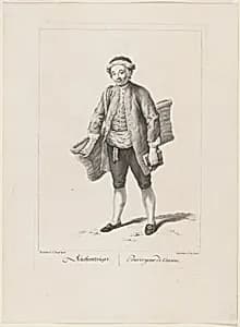Küchenträger (Food Carrier) by Johann Feigel, after Johann Christian Brand