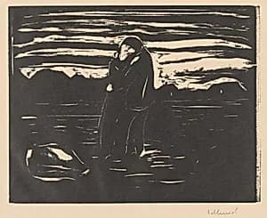 Kiss in the Field by Edvard Munch