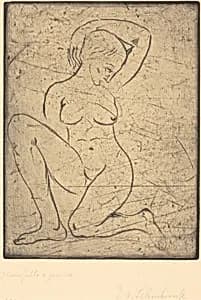 Kneeling, Small (Kniende, klein) by Wilhelm Lehmbruck
