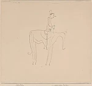 Komischer Reiter (Comic Rider) by Paul Klee