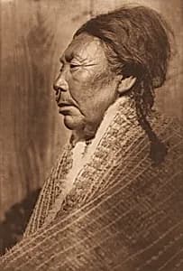 Koskimo Woman [Plate 354] by Edward Sheriff Curtis