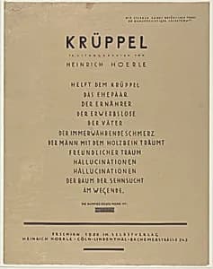 Krüppel (Cripples) by Heinrich Hoerle
