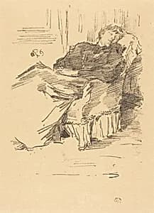 La Belle Dame endormie by James McNeill Whistler