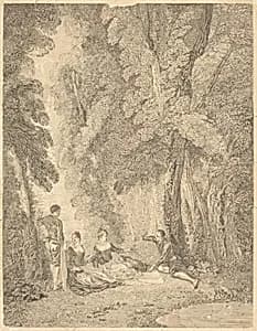 Portrait of Jean Moyreau after Antoine Watteau
