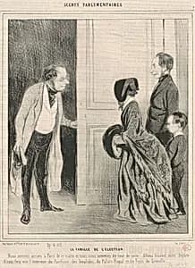 La famille de l'électeur by Honoré Daumier
