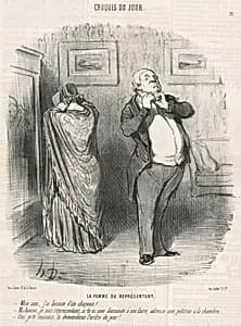 La femme du représentant by Honoré Daumier